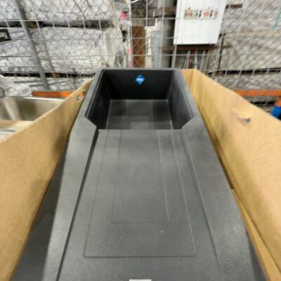 NEW FRANKE ONYX SINGLE BOWL SINK WITH DRAINER, UBG211-1000N 12 MONTH WARRANTY NEW FRANKE ONYX SINGLE BOWL SINK WITH DRAINER, UBG211-1000N 12 MONTH WARRANTY