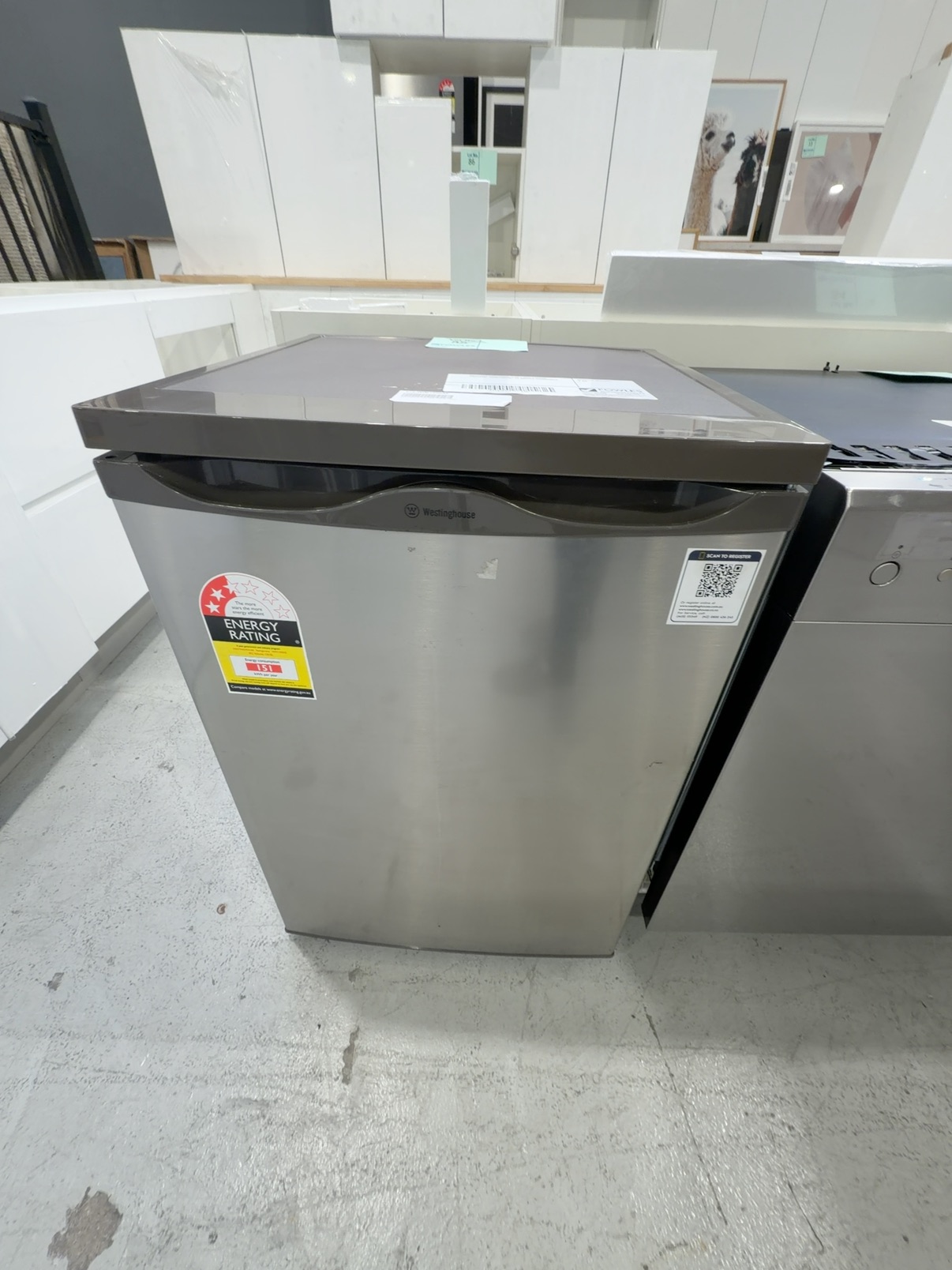 NEW WESTINGHOUSE GREY BAR FRIDGE 120LITRE, WIM1200AE, 12 MONTH WARRANTY NEW WESTINGHOUSE GREY BAR FRIDGE 120LITRE, WIM1200AE, 12 MONTH WARRANTY