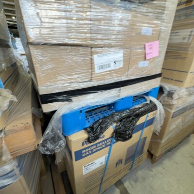 DOUBLE PALLET OF PALOMA NATURAL GAS HEATERS AND FLUES, SOLD AS IS DOUBLE PALLET OF PALOMA NATURAL GAS HEATERS AND FLUES, SOLD AS IS