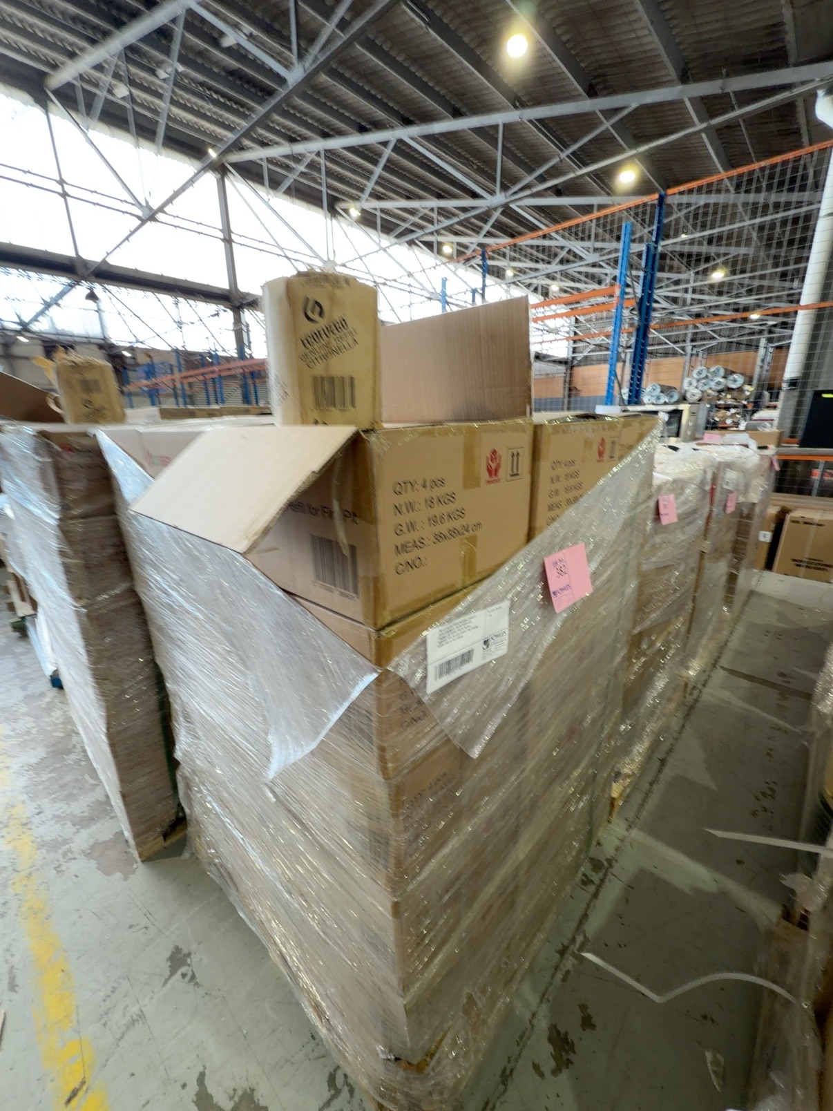 PALLET OF ECO FUEGO NATURAL CANDLES WITH CITRONELLA, AN OUTDOOR ECO FRIENDLY OUTDOOR FIREPIT REFILL, DESIGNED FOR THE ECO FUEGO FIRE DRUMS, BURNS FOR UP TO 8 HOURS PALLET OF ECO FUEGO NATURAL CANDLES WITH CITRONELLA, AN OUTDOOR ECO FRIENDLY OUTDOOR FIREPIT REFILL, DESIGNED FOR THE ECO FUEGO FIRE DRUMS, BURNS FOR UP TO 8 HOURS