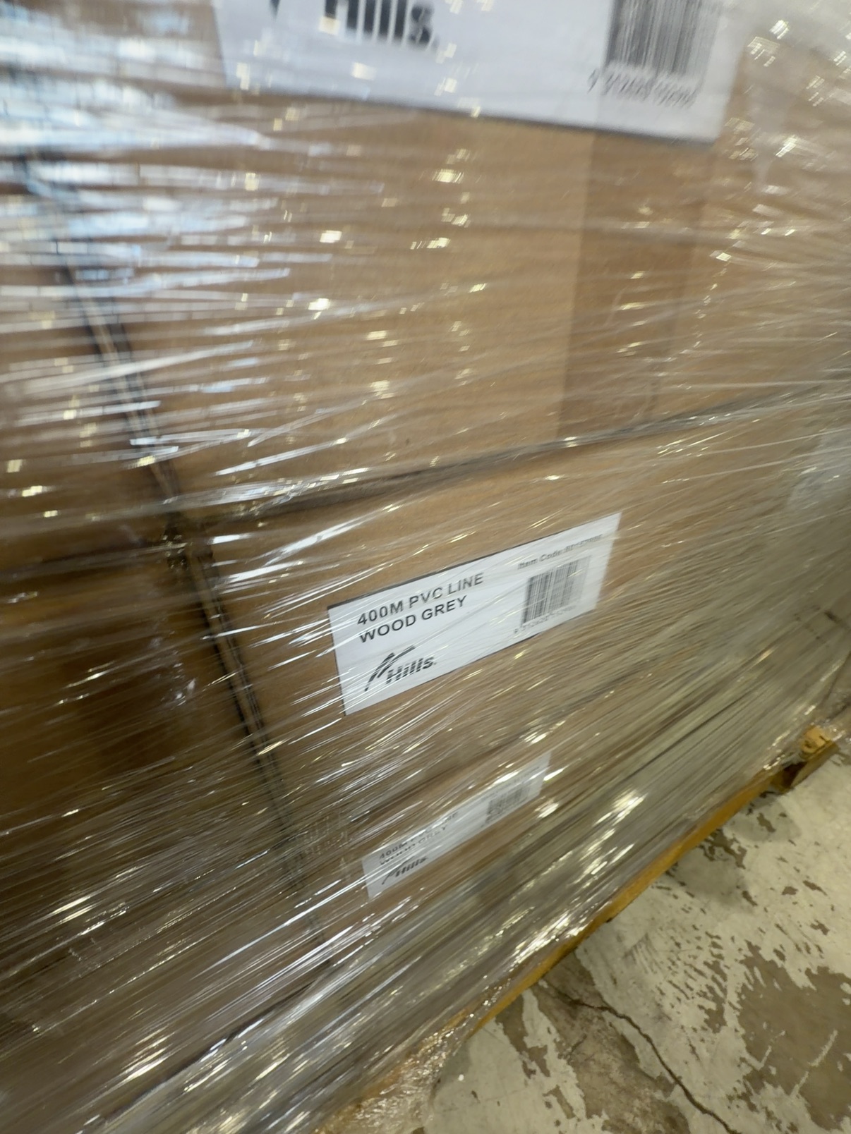 PALLET OF BULK WOODLAND GREY PVC CLOTHESLINE REPLACEMENT 400M, SOLD AS IS PALLET OF BULK WOODLAND GREY PVC CLOTHESLINE REPLACEMENT 400M, SOLD AS IS