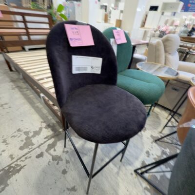 EX HIRE - BLACK CORD BAR CHAIR SOLD AS IS EX HIRE - BLACK CORD BAR CHAIR SOLD AS IS