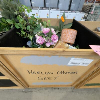 EX STAGING - EXTRA LARGE STORAGE BOX ON WHEELS FILLED WITH STAGING DECORATOR ITEMS, KITCHENWARE ETC SOLD AS IS EX STAGING - EXTRA LARGE STORAGE BOX ON WHEELS FILLED WITH STAGING DECORATOR ITEMS, KITCHENWARE ETC SOLD AS IS