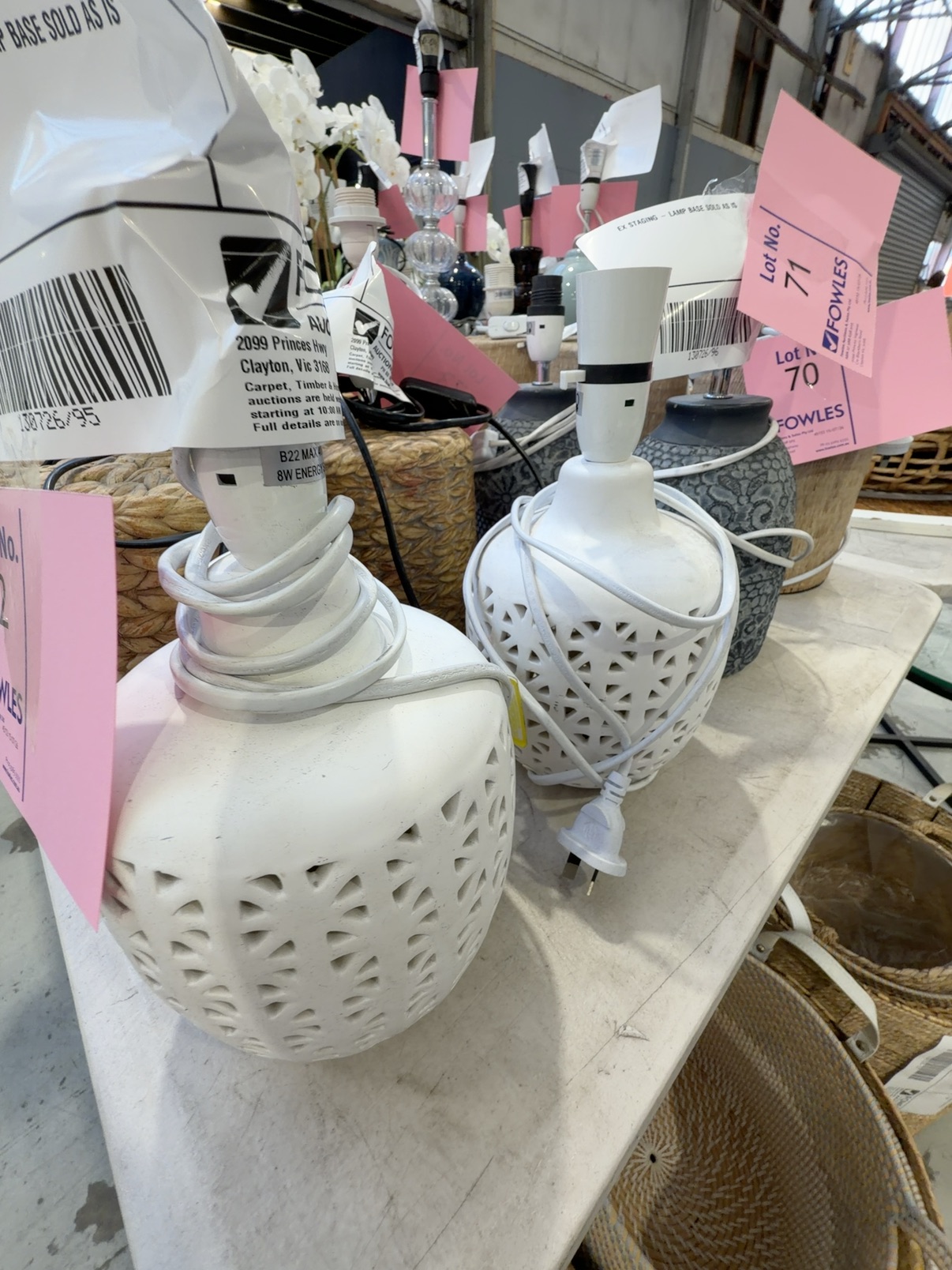 EX STAGING - LAMP BASE SOLD AS IS EX STAGING - LAMP BASE SOLD AS IS