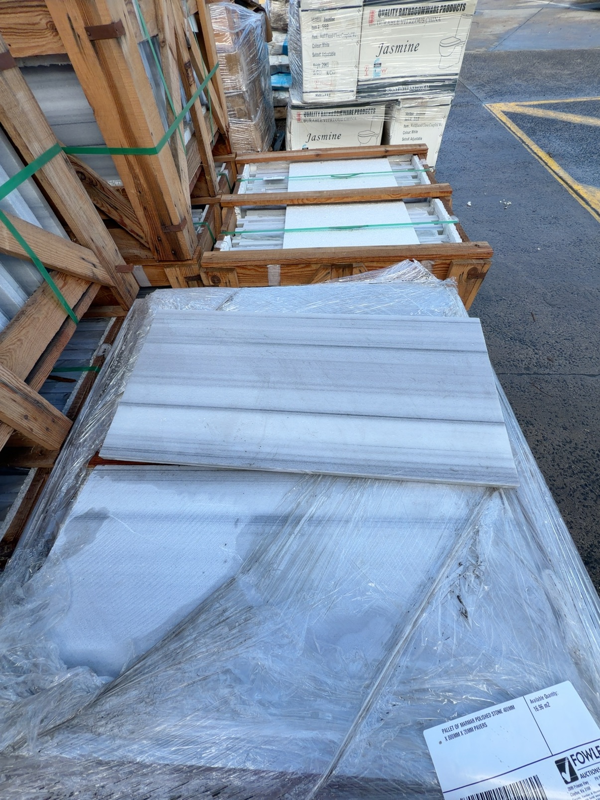 PALLET OF MARMAR POLISHED STONE 400MM X 800MM X 20MM PAVERS PALLET OF MARMAR POLISHED STONE 400MM X 800MM X 20MM PAVERS