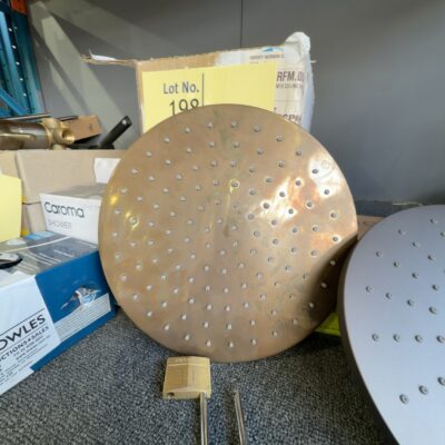 NEW ASTRA WALKER ICON ROUND FLUSH MOUNTED CEILING SHOWER 250MM AGED BRASS, A69.11.RFM.05 RRP$1625