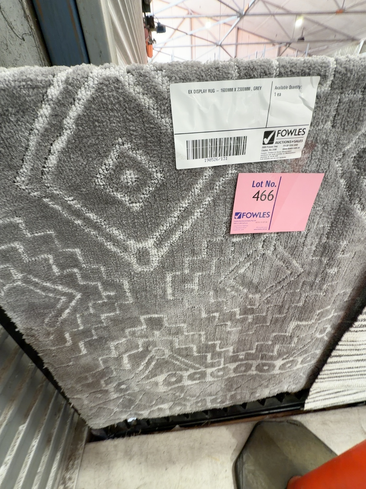 EX DISPLAY RUG - 1600MM X 2300MM , GREY EX DISPLAY RUG - 1600MM X 2300MM , GREY