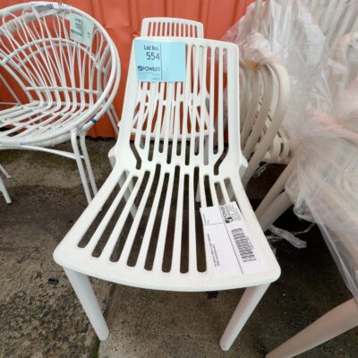 EX DISPLAY HOME STAGING FURNITURE - WHITE CHAIR SOLD AS IS EX DISPLAY HOME STAGING FURNITURE - WHITE CHAIR SOLD AS IS