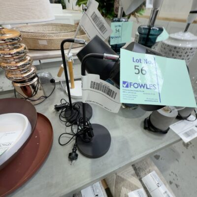 EX STAGING - BLACK DESK LAMP SOLD AS IS