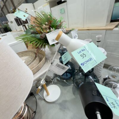EX STAGING - WHITE DESK LAMP SOLD AS IS EX STAGING - WHITE DESK LAMP SOLD AS IS