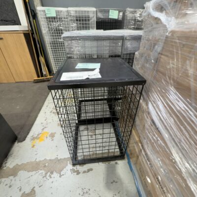EX HIRE - 750MM HIGH BLACK PLINTH WITH BLACK LAMINATE TOP, 450MM WIDE, SOLD AS IS EX HIRE - 750MM HIGH BLACK PLINTH WITH BLACK LAMINATE TOP, 450MM WIDE, SOLD AS IS