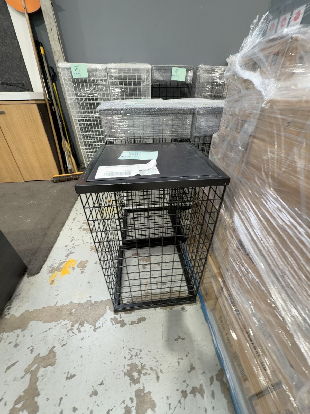 EX HIRE - 750MM HIGH BLACK PLINTH WITH BLACK LAMINATE TOP, 450MM WIDE, SOLD AS IS EX HIRE - 750MM HIGH BLACK PLINTH WITH BLACK LAMINATE TOP, 450MM WIDE, SOLD AS IS