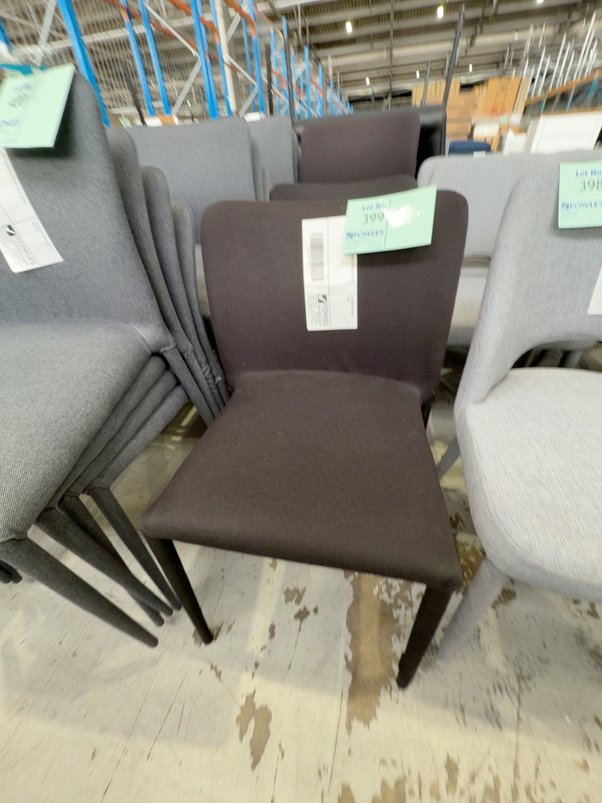 EX HIRE - BLACK DINING CHAIR, SOLD AS IS EX HIRE - BLACK DINING CHAIR, SOLD AS IS