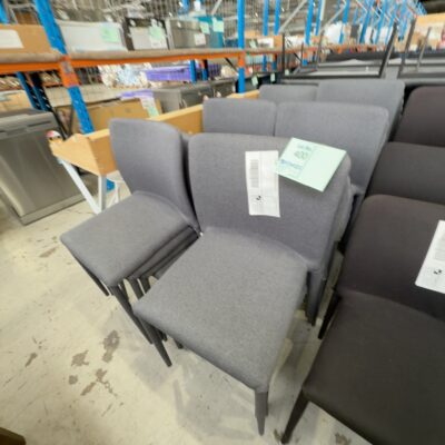EX HIRE - GREY DINING CHAIR, SOLD AS IS EX HIRE - GREY DINING CHAIR, SOLD AS IS