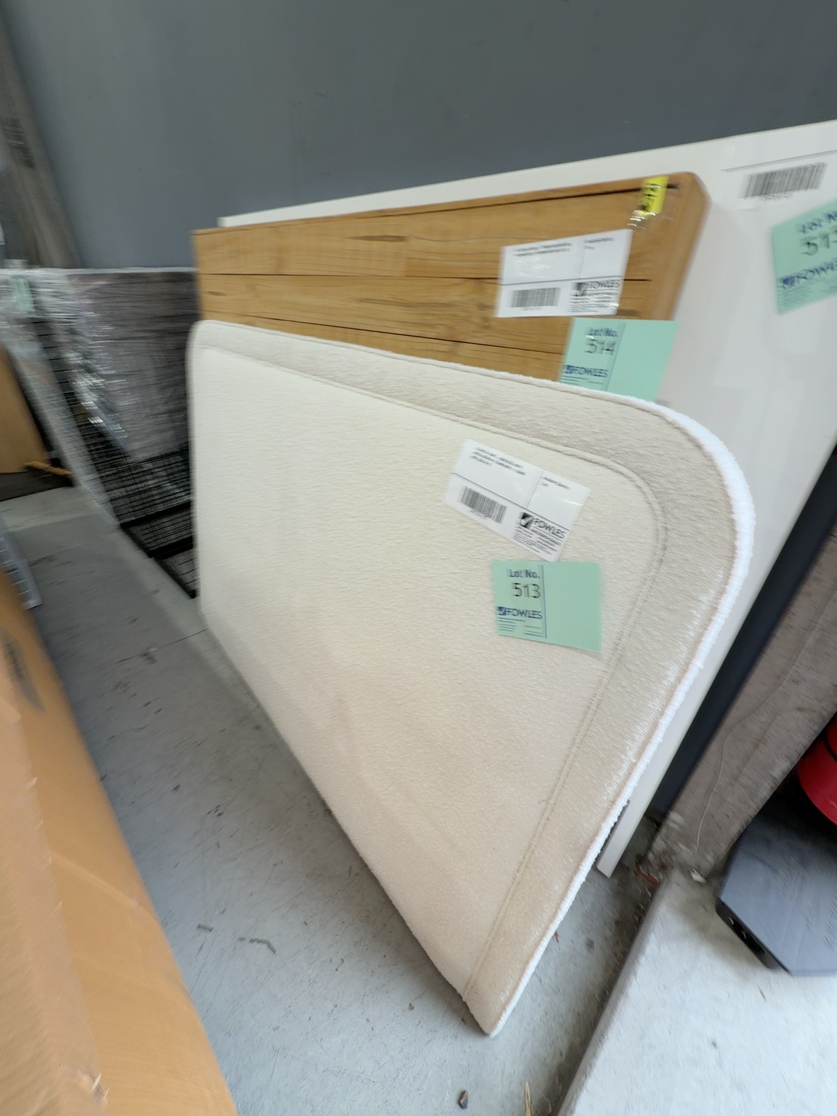 EX DISPLAY HOME -QUEEN SIZE WHITE BOUCLE BEDHEAD 1570MM WIDE X 1100MM HIGH, SOLD AS IS EX DISPLAY HOME -QUEEN SIZE WHITE BOUCLE BEDHEAD 1570MM WIDE X 1100MM HIGH, SOLD AS IS