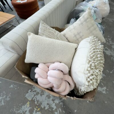 EX DISPLAY HOME - BOX OF ASSORTED CUSHIONS, SOLD AS IS EX DISPLAY HOME - BOX OF ASSORTED CUSHIONS, SOLD AS IS