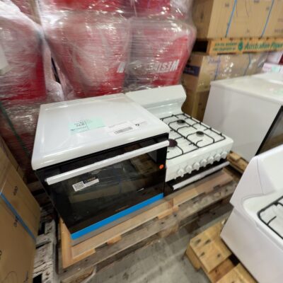 NEW WESTINGHOUSE ELEVATED WHITE OVEN, WDG110WCNG-L, ALL GAS, SOLD AS IS NO WARRANTY NEW WESTINGHOUSE ELEVATED WHITE OVEN, WDG110WCNG-L, ALL GAS, SOLD AS IS NO WARRANTY