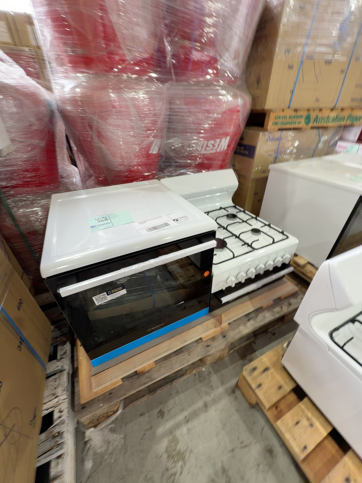 NEW WESTINGHOUSE ELEVATED WHITE OVEN, WDG110WCNG-L, ALL GAS, SOLD AS IS NO WARRANTY NEW WESTINGHOUSE ELEVATED WHITE OVEN, WDG110WCNG-L, ALL GAS, SOLD AS IS NO WARRANTY