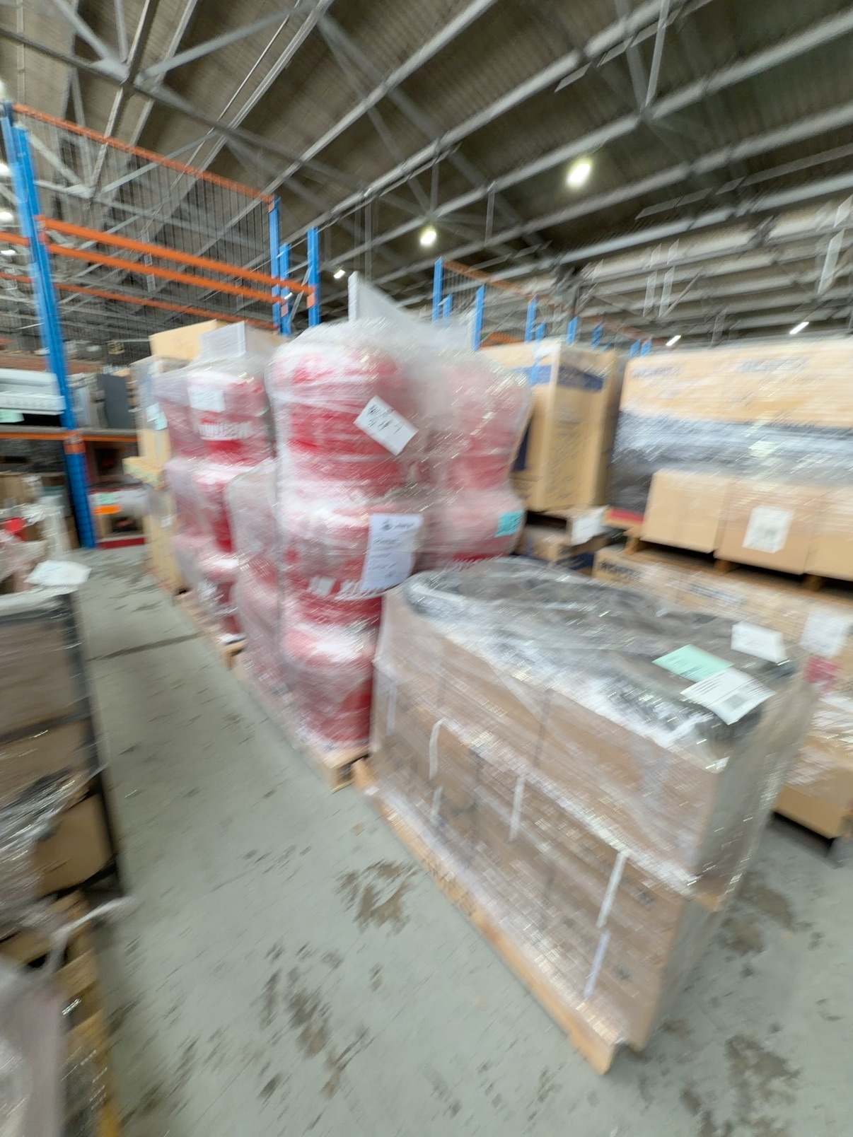 LARGE LOT OF 7 PALLETS OF WESTMIX & KELSO CEMENT MIXER PARTS - INCLUDING MOTORS, BOWLS, BEARING ARMS, FRAMES, PNEUMATIC WHEELS ETC SOLD AS IS LARGE LOT OF 7 PALLETS OF WESTMIX & KELSO CEMENT MIXER PARTS - INCLUDING MOTORS, BOWLS, BEARING ARMS, FRAMES, PNEUMATIC WHEELS ETC SOLD AS IS