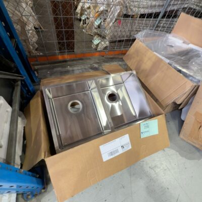 NEW S/STEEL DOUBLE BOWL SINK TWM6