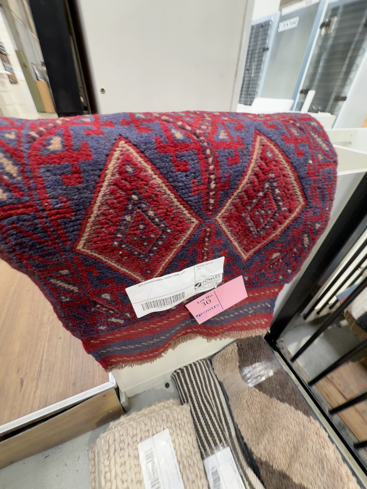 NEW AFGHAN RUNNER 248CM X 56CM, #1972 NEW AFGHAN RUNNER 248CM X 56CM, #1972