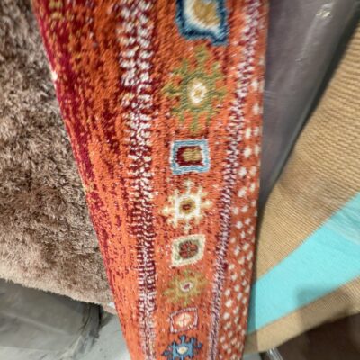 NEW MACHINE MADE MODERN RUG 170CM X 120CM, RED 02451B NEW MACHINE MADE MODERN RUG 170CM X 120CM, RED 02451B