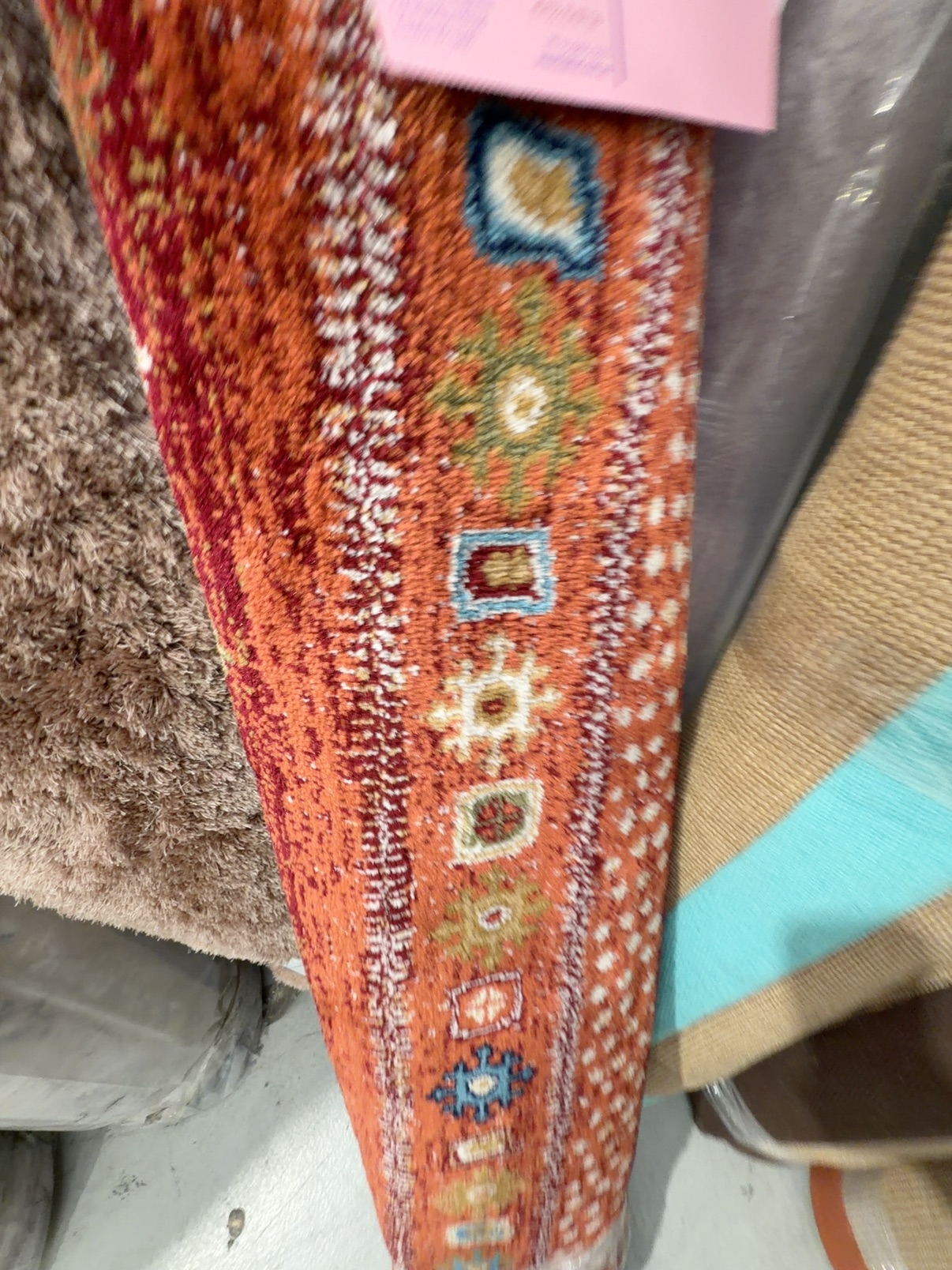 NEW MACHINE MADE MODERN RUG 170CM X 120CM, RED 02451B NEW MACHINE MADE MODERN RUG 170CM X 120CM, RED 02451B