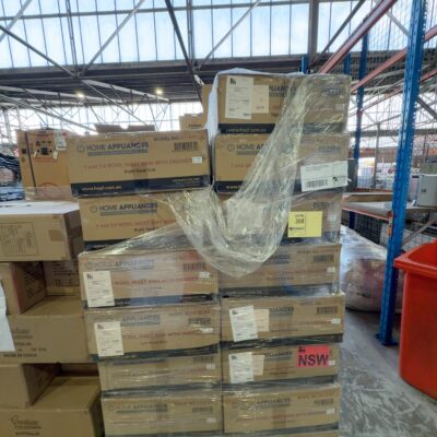 PALLET OF ASSORTED GLEN DIMPLEX SINKS, QTY 7 X IS12LS4 DOUBLE BOWL SINK, AND QTY 8 IS11RS3 1 & 3/4 BOWL SINK PALLET OF ASSORTED GLEN DIMPLEX SINKS, QTY 7 X IS12LS4 DOUBLE BOWL SINK, AND QTY 8 IS11RS3 1 & 3/4 BOWL SINK