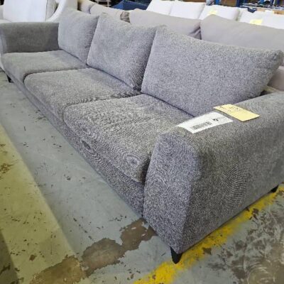 NEW GREY CHARCOAL FABRIC COUCH, 4 SEATER SOLD AS IS NEW GREY CHARCOAL FABRIC COUCH, 4 SEATER SOLD AS IS
