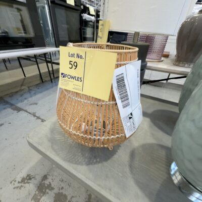 EX STAGING - CANE LAMP BASE, SOLD AS IS