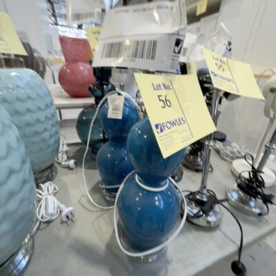 EX STAGING - BLUE LAMP BASE, SOLD AS IS EX STAGING - BLUE LAMP BASE, SOLD AS IS