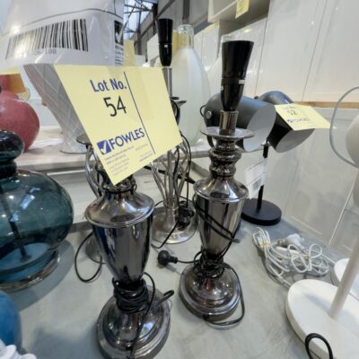 EX STAGING - CHARCOAL LAMP BASE, SOLD AS IS