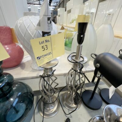 EX STAGING - STEEL LAMP BASE, SOLD AS IS EX STAGING - STEEL LAMP BASE, SOLD AS IS