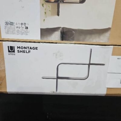 NEW CURVED MONTAGE SHELF RRP$149 NEW CURVED MONTAGE SHELF RRP$149