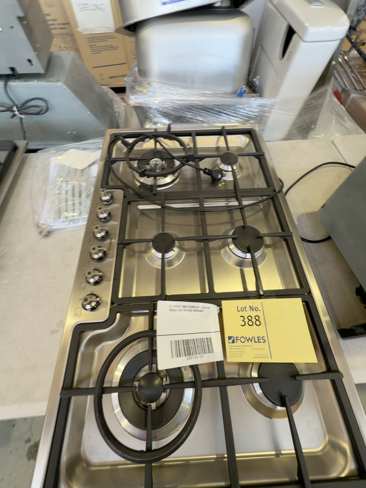 EX DISPLAY SMEG 900MM GAS COOKTOP PGA96X SOLD AS IS NO WARRANTY EX DISPLAY SMEG 900MM GAS COOKTOP PGA96X SOLD AS IS NO WARRANTY