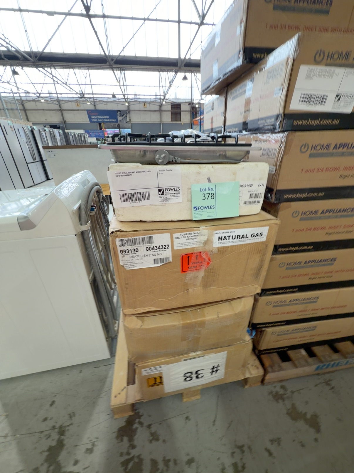PALLET OF GAS HEATERS & COOKTOPS, SOLD AS IS NO WARRANTY PALLET OF GAS HEATERS & COOKTOPS, SOLD AS IS NO WARRANTY