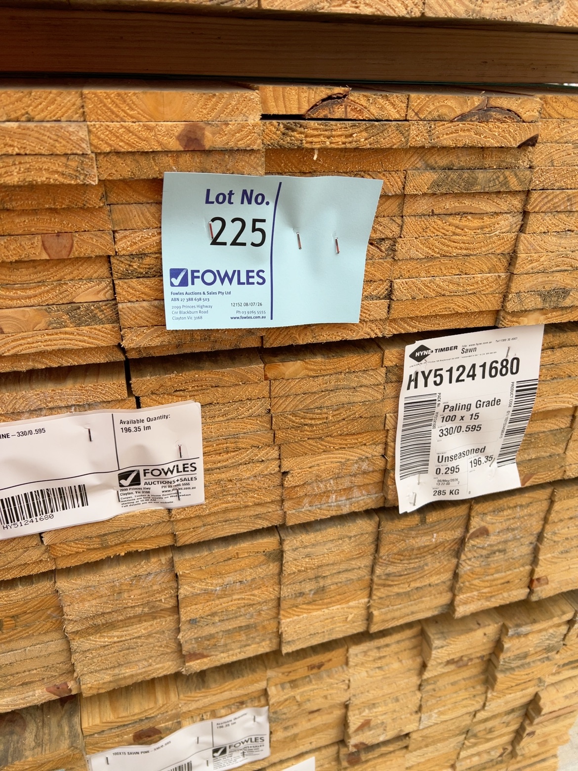 100X15 SAWN PINE-330/0.595 100X15 SAWN PINE-330/0.595