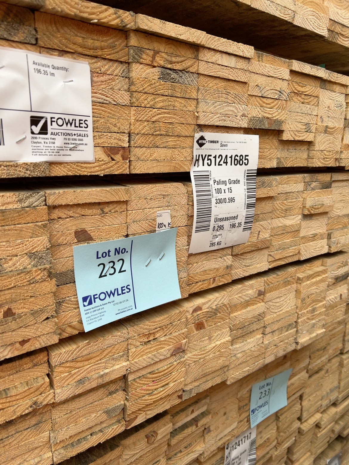 100X15 SAWN PINE-330/0.595 100X15 SAWN PINE-330/0.595