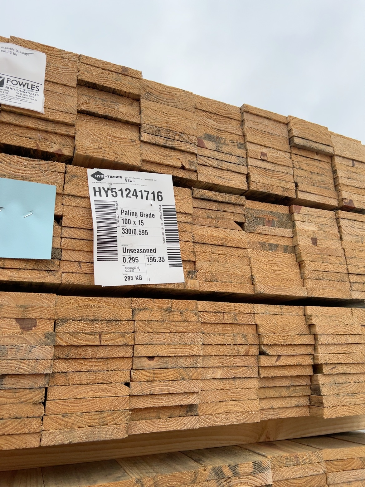 100X15 SAWN PINE-330/0.595 100X15 SAWN PINE-330/0.595