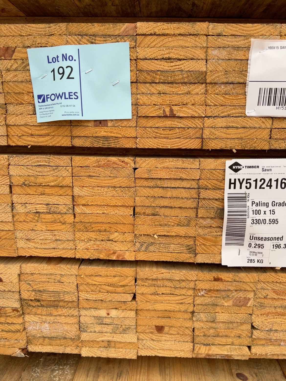 100X15 SAWN PINE-330/0.595 100X15 SAWN PINE-330/0.595