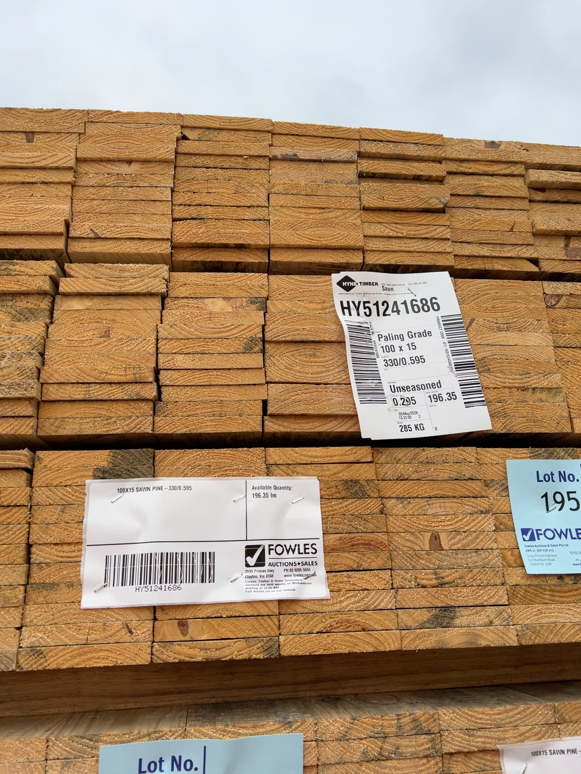 100X15 SAWN PINE-330/0.595 100X15 SAWN PINE-330/0.595