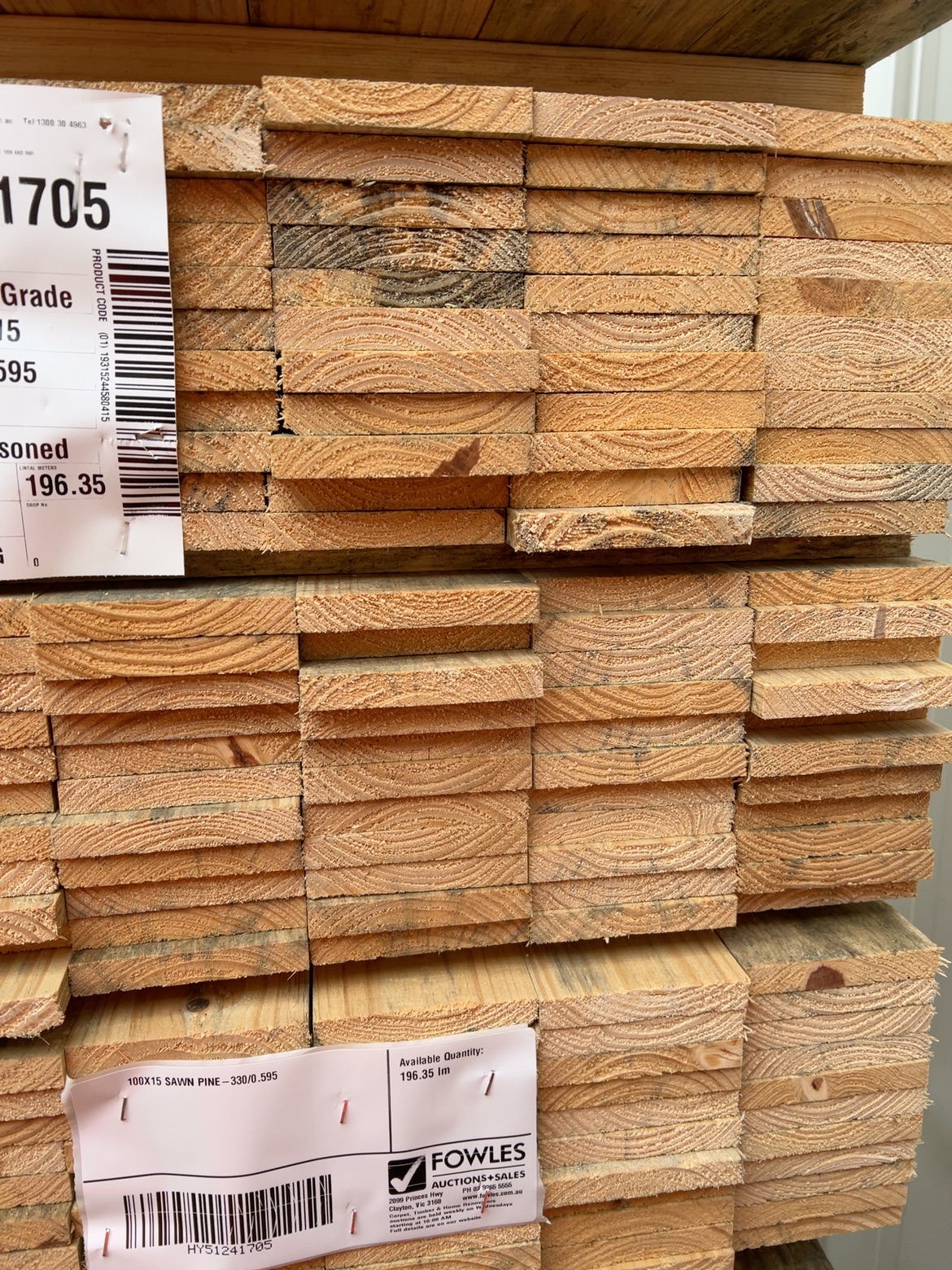 100X15 SAWN PINE-330/0.595 100X15 SAWN PINE-330/0.595