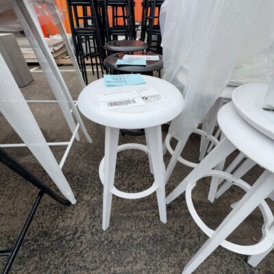 EX HIRE WHITE ACRYLIC BAR STOOL SOLD AS IS EX HIRE WHITE ACRYLIC BAR STOOL SOLD AS IS