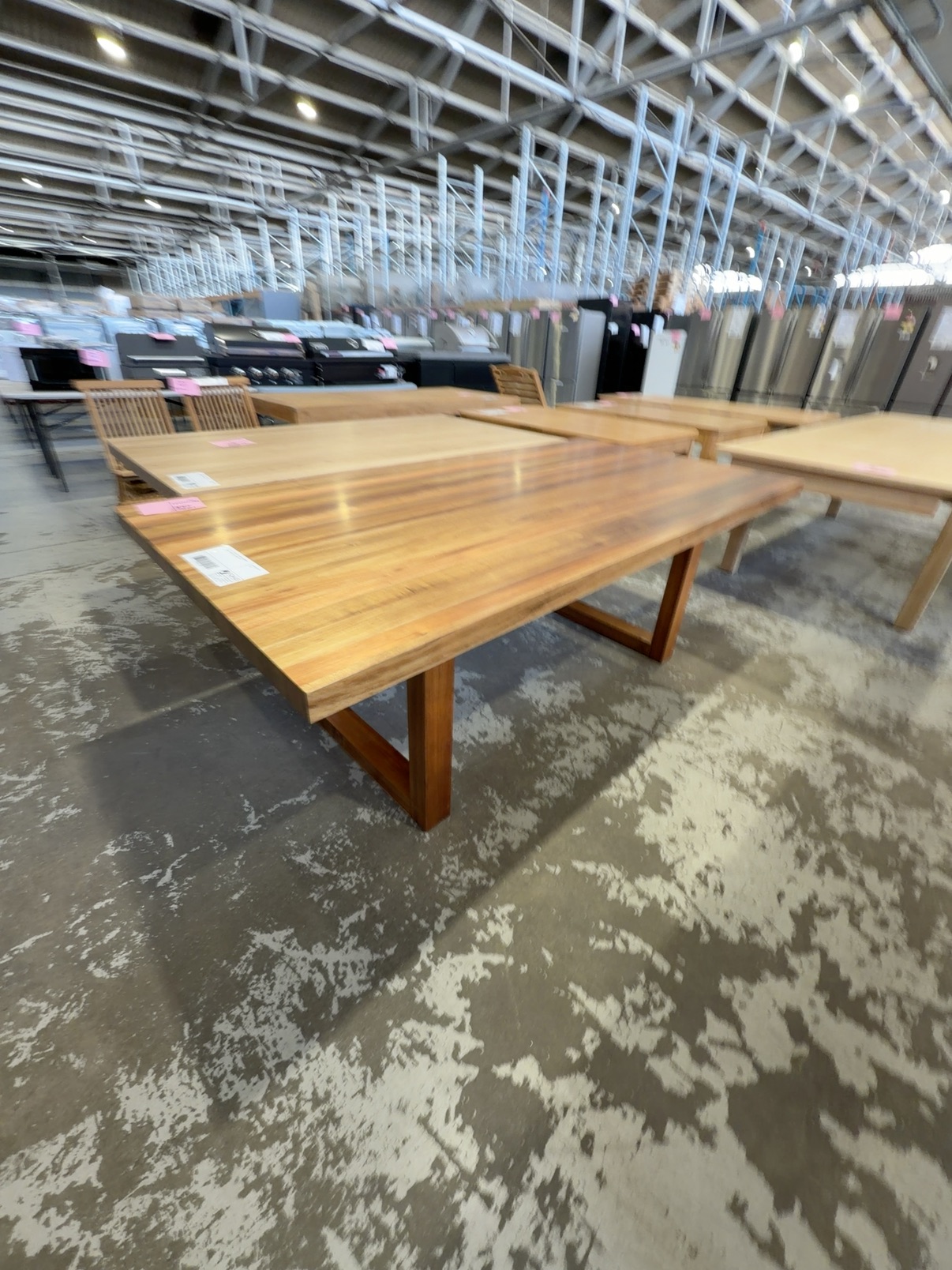 EX DISPLAY HAMILTON 2100MM BLACKWOOD TIMBER DINING TABLE, SOLD AS IS EX DISPLAY HAMILTON 2100MM BLACKWOOD TIMBER DINING TABLE, SOLD AS IS