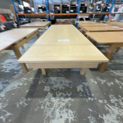 EX DISPLAY KALLISTA MESSMATE NATURAL EXTENSION DINING TABLE 2050MM - 3050MM SOLD AS IS EX DISPLAY KALLISTA MESSMATE NATURAL EXTENSION DINING TABLE 2050MM - 3050MM SOLD AS IS