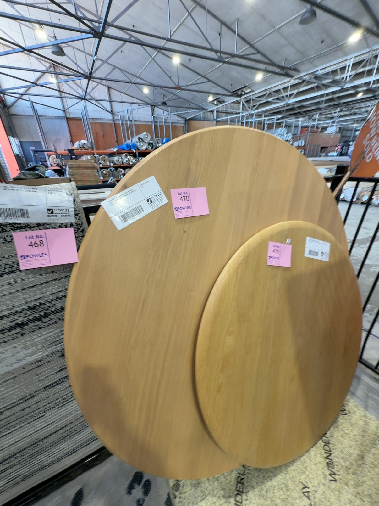 EX DISPLAY BLOOM 1600MM OAK NATURAL ROUND DINING TABLE, LEGS BUT NO SCREWS, SOLD AS IS EX DISPLAY BLOOM 1600MM OAK NATURAL ROUND DINING TABLE, LEGS BUT NO SCREWS, SOLD AS IS