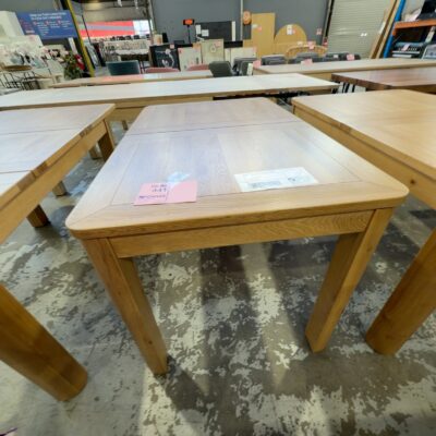 EX DISPLAY TAHOE NATURAL OAK EXTENSION DINING TABLE, 1300MM TO 1800MM, SOLD AS IS