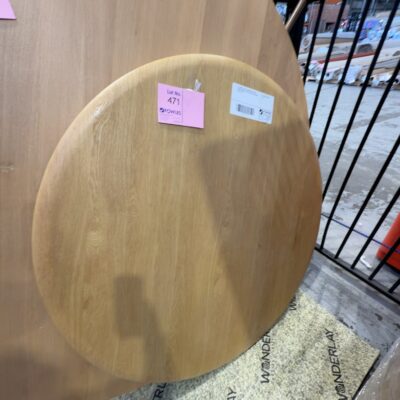 EX DISPLAY LUCY 1200MM OAK NATURAL ROUND DINING TABLE, LEGS BUT NO SCREWS, SOLD AS IS EX DISPLAY LUCY 1200MM OAK NATURAL ROUND DINING TABLE, LEGS BUT NO SCREWS, SOLD AS IS