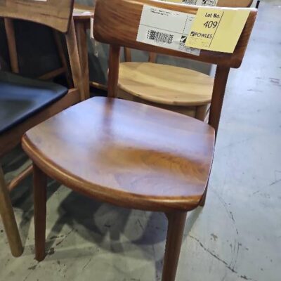 SAMPLE - RIDLEY BLACKWOOD NATURAL DINING CHAIR, SOLD AS IS