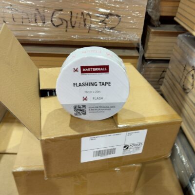 76X20M BUTYL FLASHING TAPE-(10 BOXES X 8 ROLLS) 76X20M BUTYL FLASHING TAPE-(10 BOXES X 8 ROLLS)